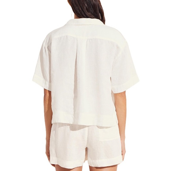 NWT Eberjey Garment Dyed Linen Short Set - Picture 2 of 5